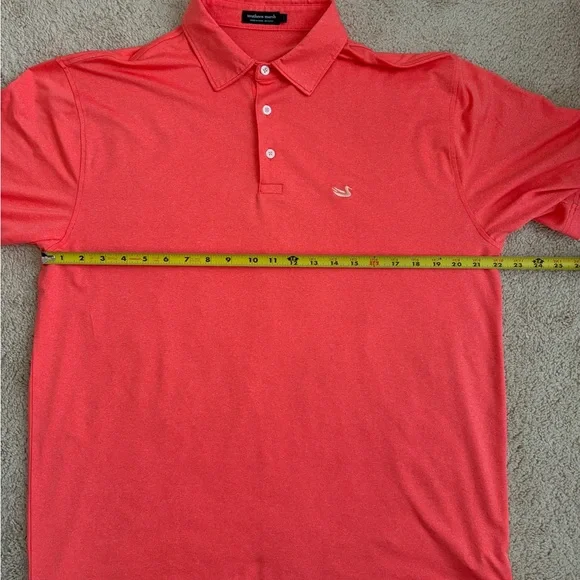 Southern Marsh Orange Pink Performance Polo Shirt Size Large L - Picture 8 of 8